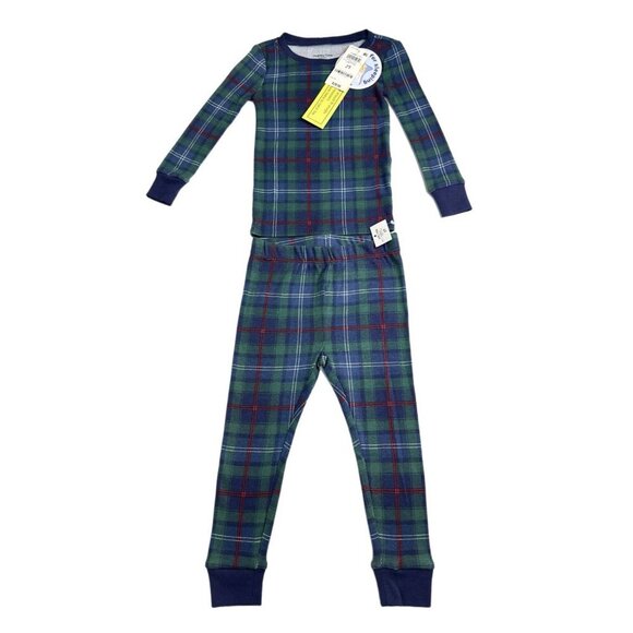 Holiday Lane Kids Family Plaid Christmas Pajama Set 2T Cotton Green Blue Red - Picture 2 of 4